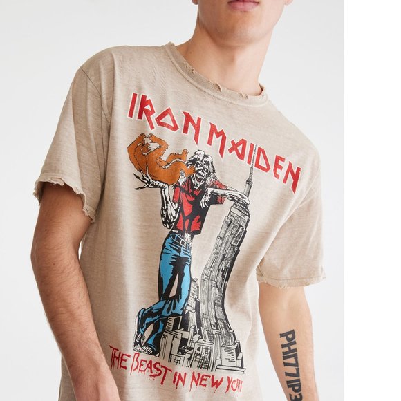 Iron Maiden June 1982 NY Sold Out cuts metal rock Official T-Shirt XL big NWT - Picture 3 of 4